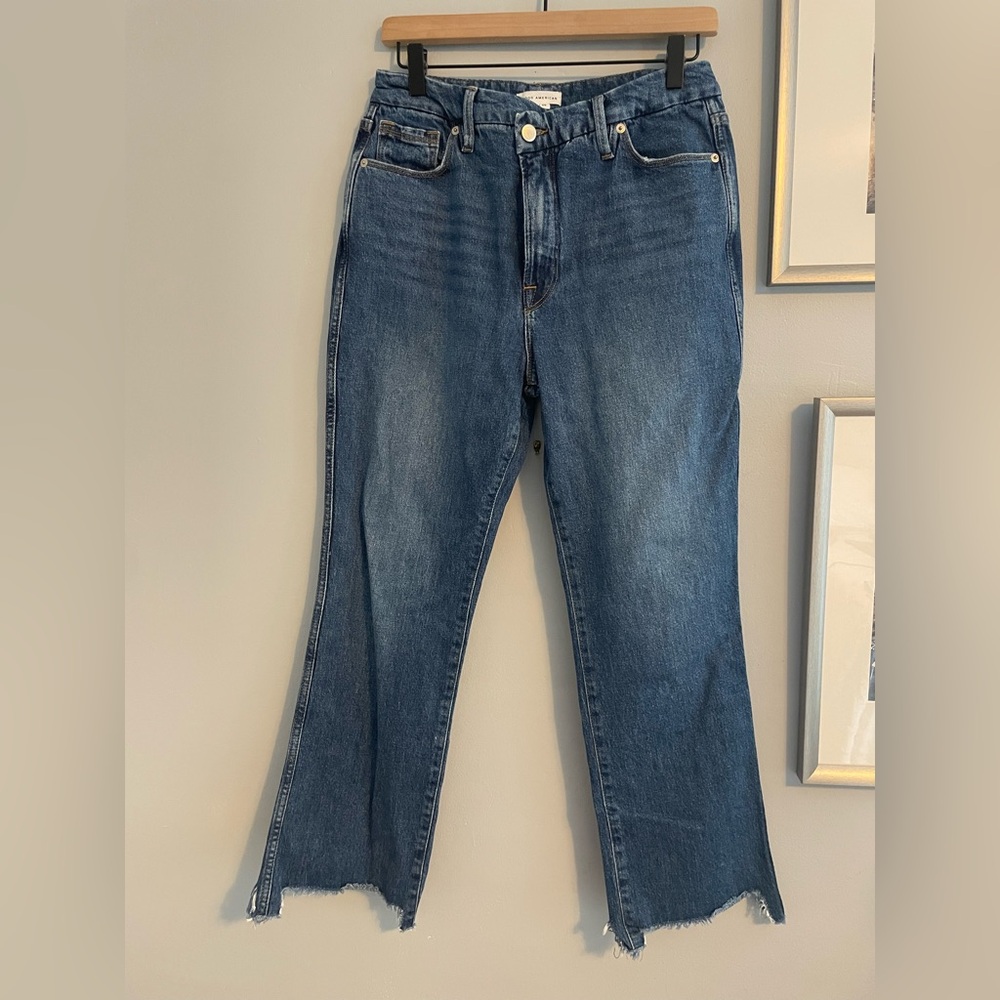 Good American Blue Denim Jeans Classic Fit